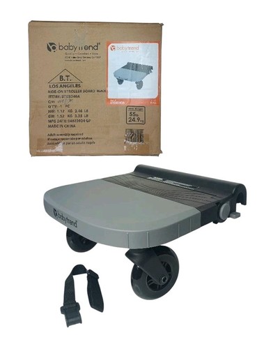 Durable black ride stroller - durable, ride-on